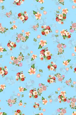 连衣裙印花华亿平台图片