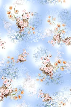 花卉印花华亿平台图片