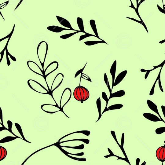 绿植树叶印花华亿平台图片