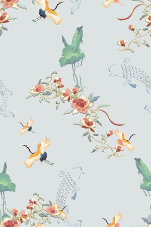 绿植树叶印花华亿平台图片