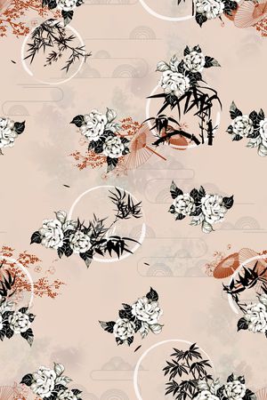 绿植树叶印花华亿平台图片