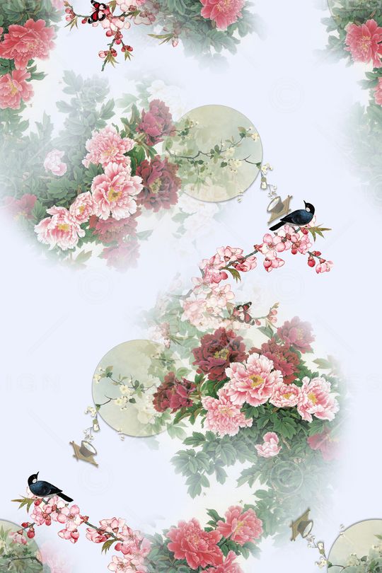 绿植树叶印花华亿平台图片