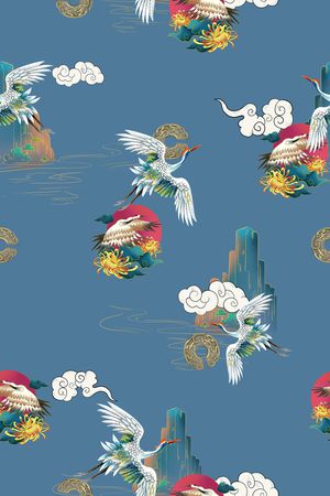 旗袍印花华亿平台图片