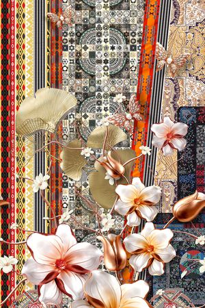 女装定位花印花华亿平台图片