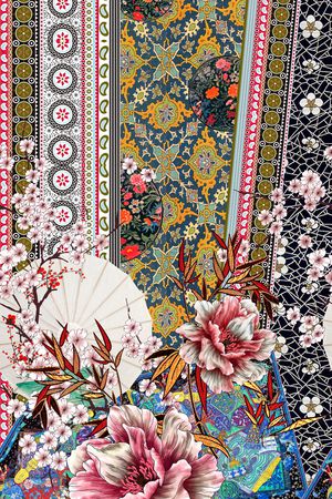 女装定位花印花华亿平台图片