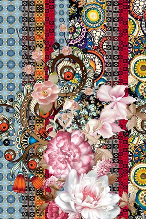 女装定位花印花华亿平台图片