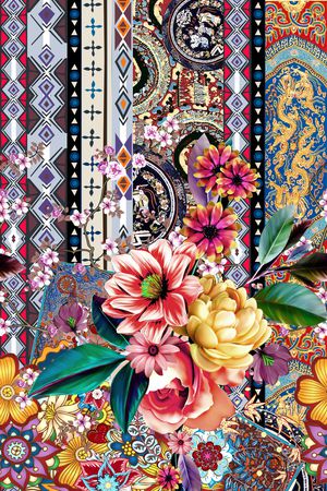 女装定位花印花华亿平台图片