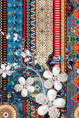 女装定位花印花华亿平台图片