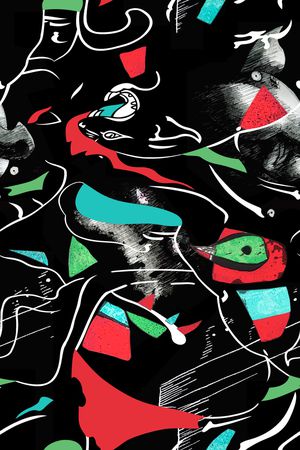 几何印花华亿平台图片