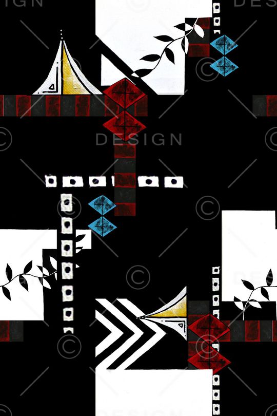 几何印花华亿平台图片