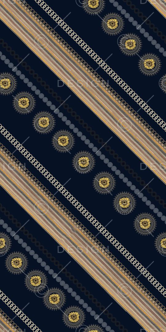 几何花卉印花华亿平台图片