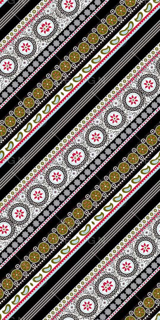 几何花卉印花华亿平台图片