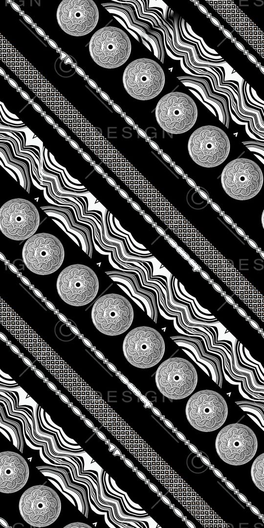 几何花卉印花华亿平台图片