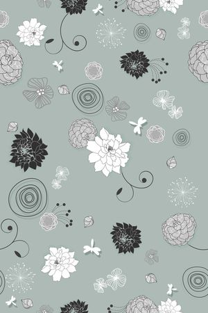 抽象花卉印花华亿平台图片