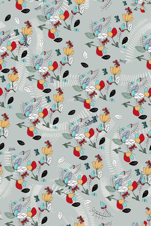 抽象花卉印花华亿平台图片