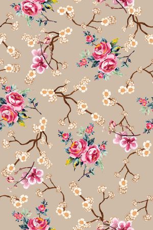 花卉印花华亿平台图片