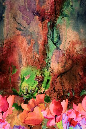 彩底花卉印花华亿平台图片