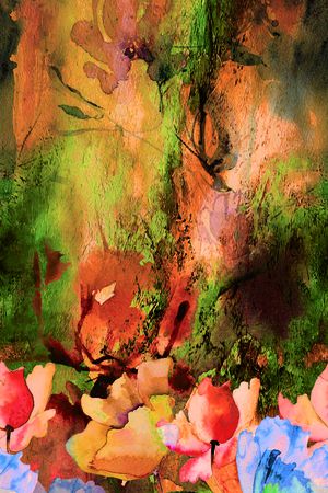 彩底花卉印花华亿平台图片