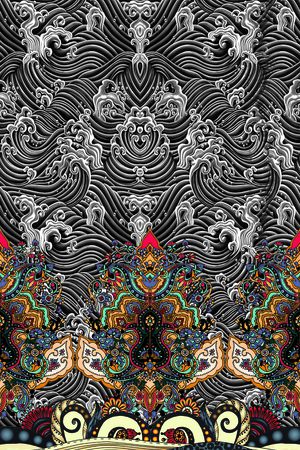 几何印花华亿平台图片