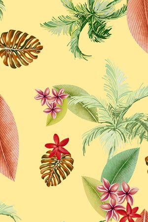 绿植树叶印花华亿平台图片