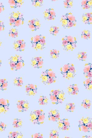 小碎花印花华亿平台图片