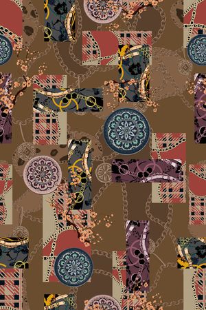 几何印花华亿平台图片