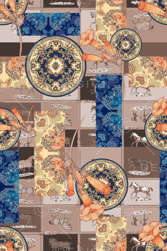 几何印花华亿平台图片