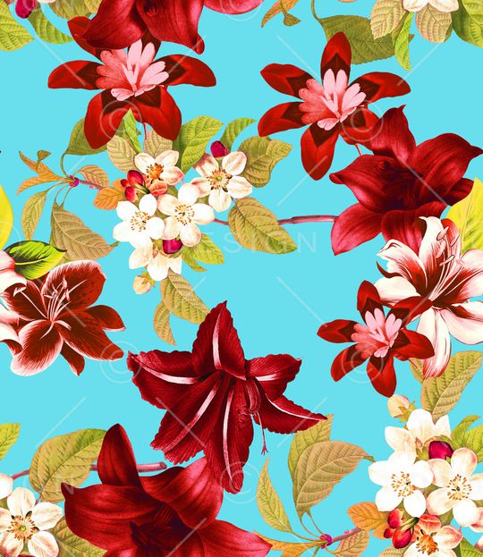 绿植树叶印花华亿平台图片