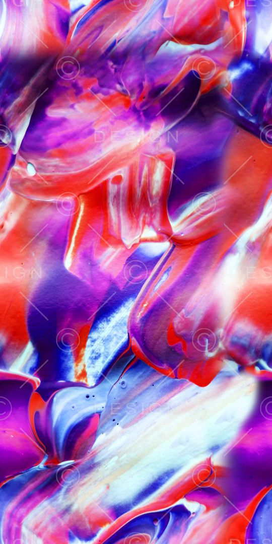 抽象花卉印花华亿平台图片