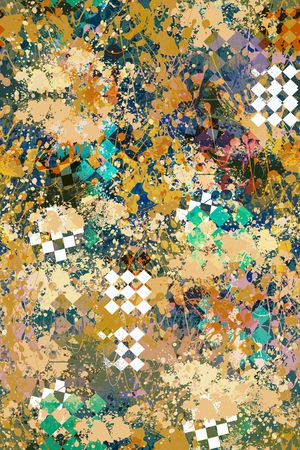 抽象男装印花华亿平台图片