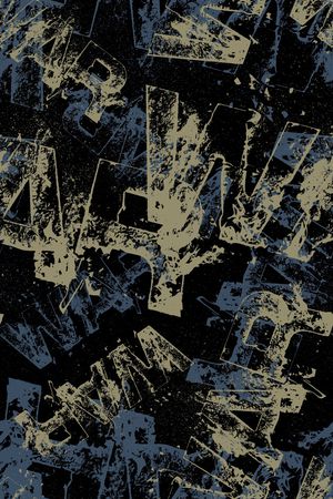 黑底花卉印花华亿平台图片