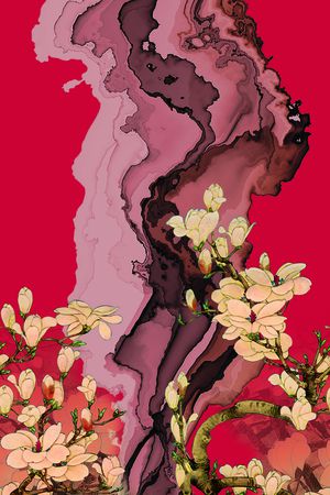 女装定位花印花华亿平台图片