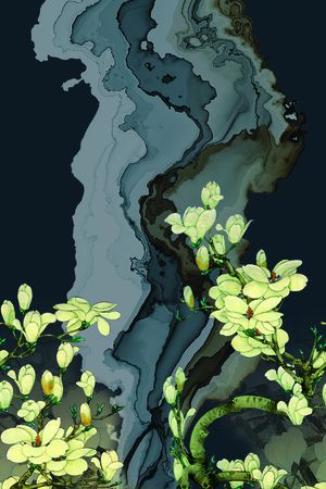 女装定位花印花华亿平台图片