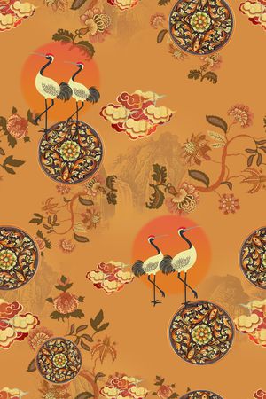 连衣裙印花华亿平台图片