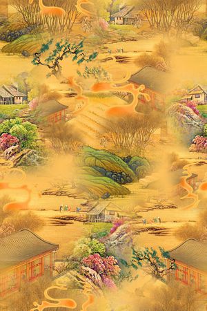 连衣裙印花华亿平台图片