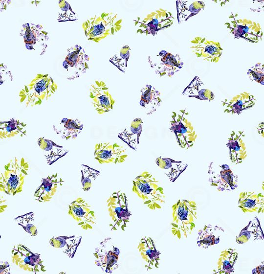 鹦鹉印花华亿平台图片