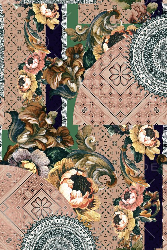 几何印花华亿平台图片