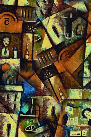 几何印花华亿平台图片