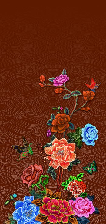 女装定位花印花华亿平台图片