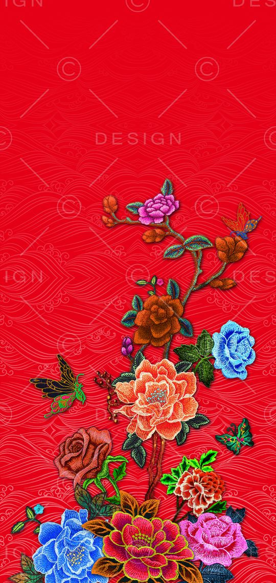 女装定位花印花华亿平台图片