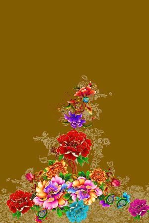 女装定位花印花华亿平台图片