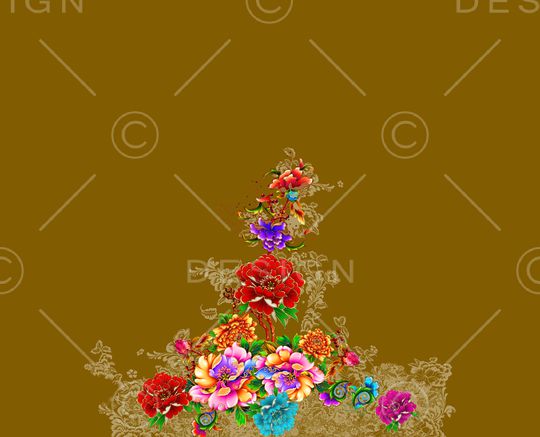 女装定位花印花华亿平台图片