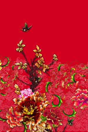 女装定位花印花华亿平台图片