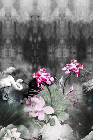 女装定位花印花华亿平台图片