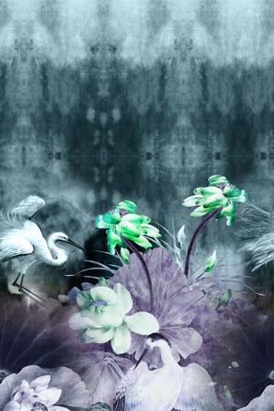 女装定位花印花华亿平台图片