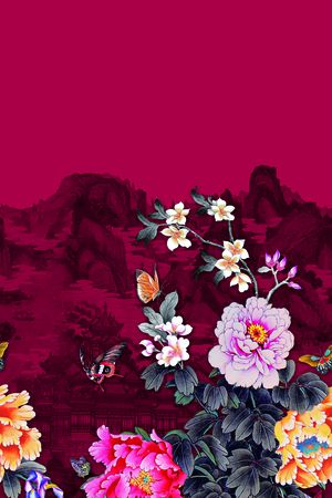 女装定位花印花华亿平台图片