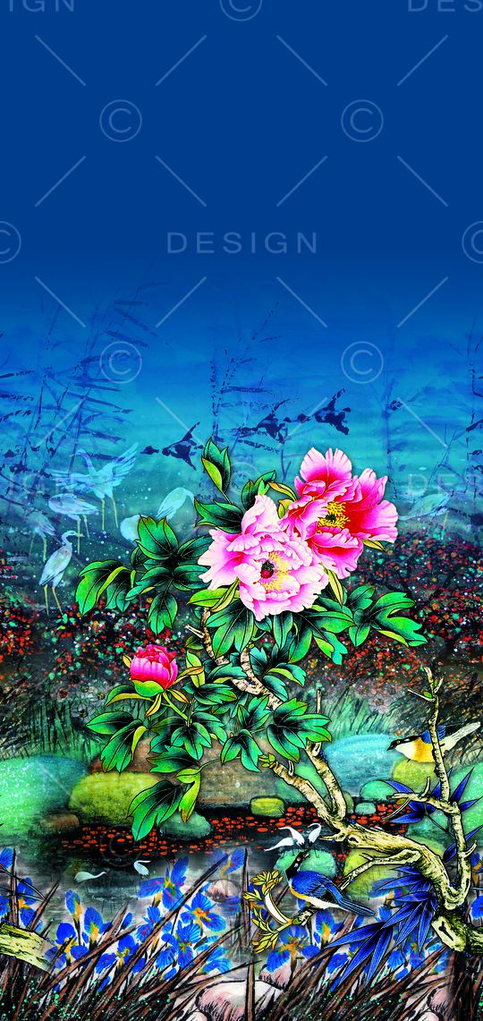 数码定位花印花华亿平台图片