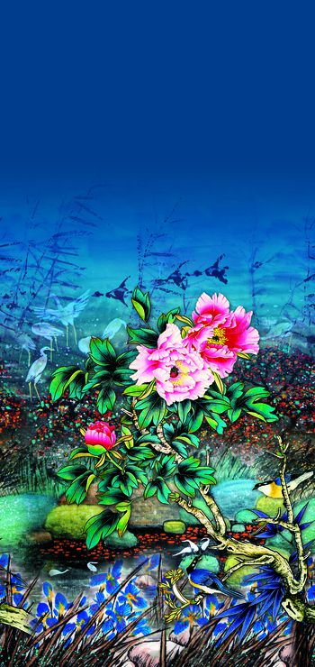 数码定位花印花华亿平台图片