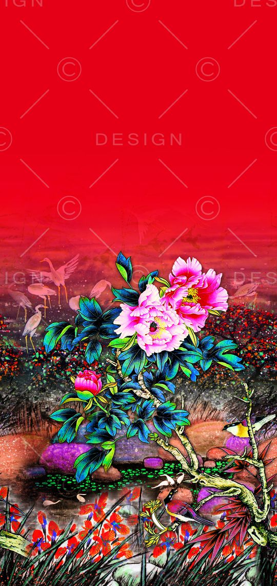 数码定位花印花华亿平台图片