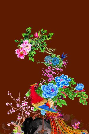 女装定位花印花华亿平台图片